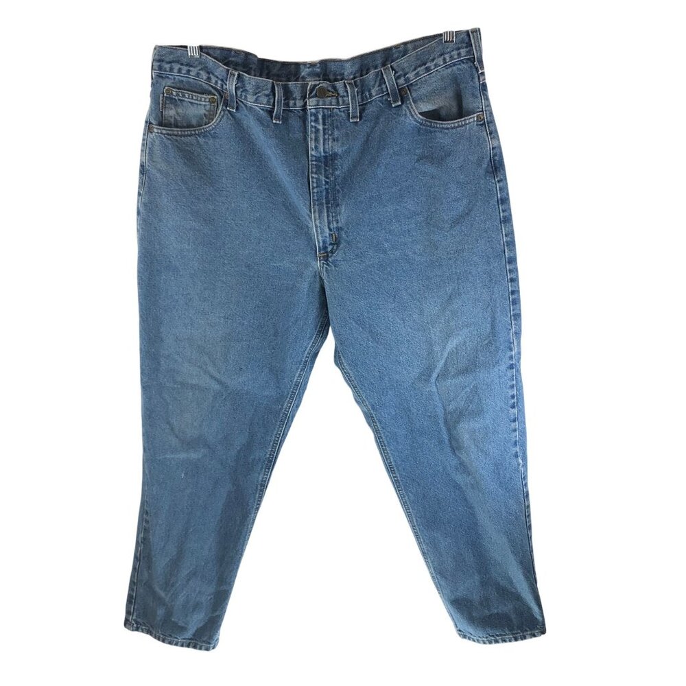Carhartt Mens B17 DST Denim Tapered Leg Jeans Relaxed Fit 44x32 Measures 42x30